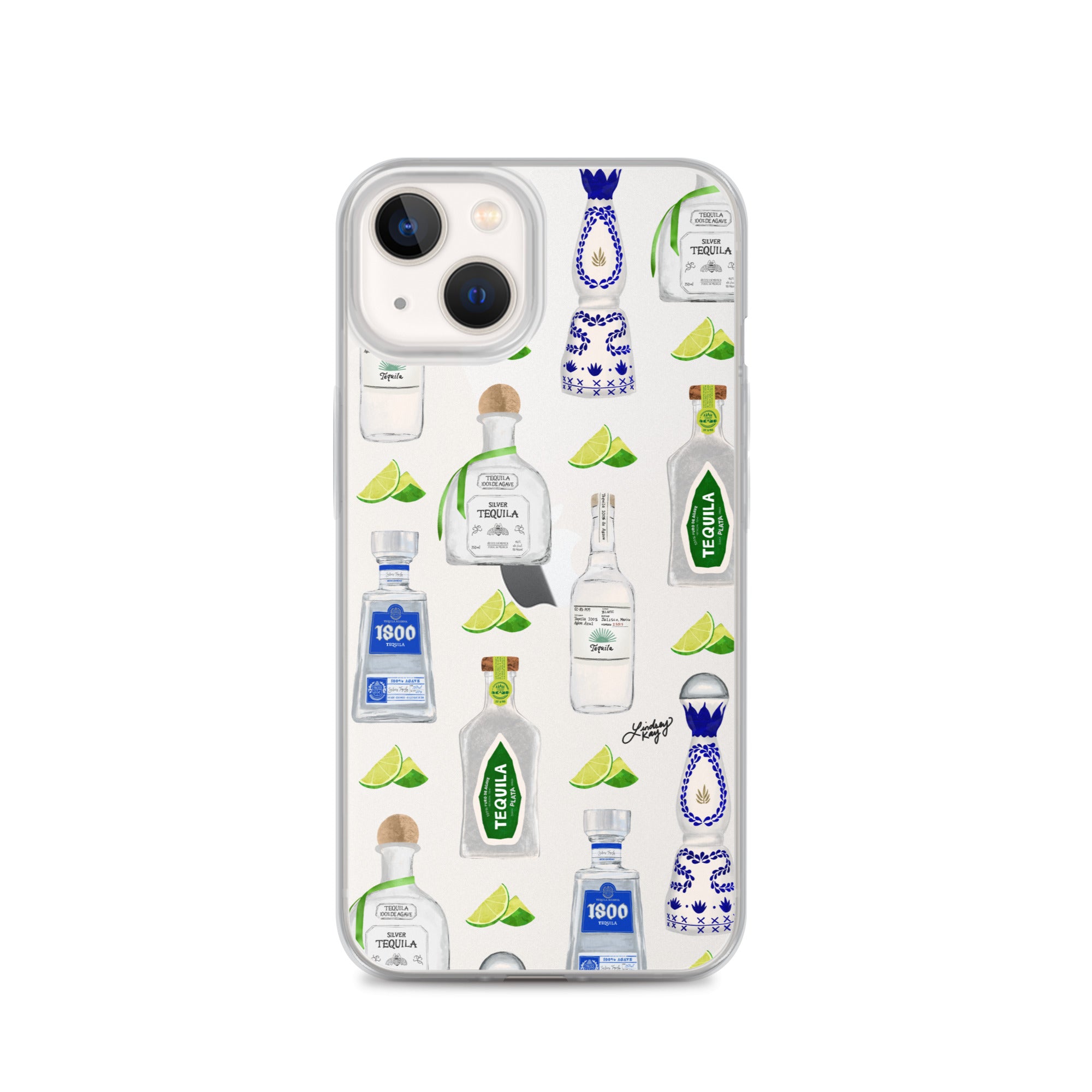 Ilustración de botellas de tequila - Funda transparente para iPhone®